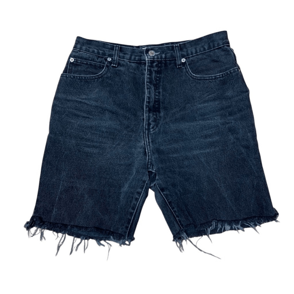 Vintage 90’s Guess Black Stonewash Jean Shorts Jorts Women’s 31